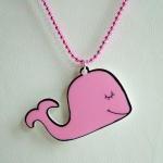Cute Pink Whale Acrylic Ne..