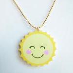 Happy Sun Acrylic Summer Ne..