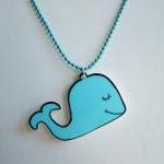 Cute Pale Blue Whale Acryli..